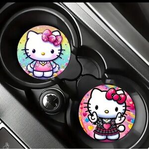 Hello Kitty Cup Coasters- 2pc.